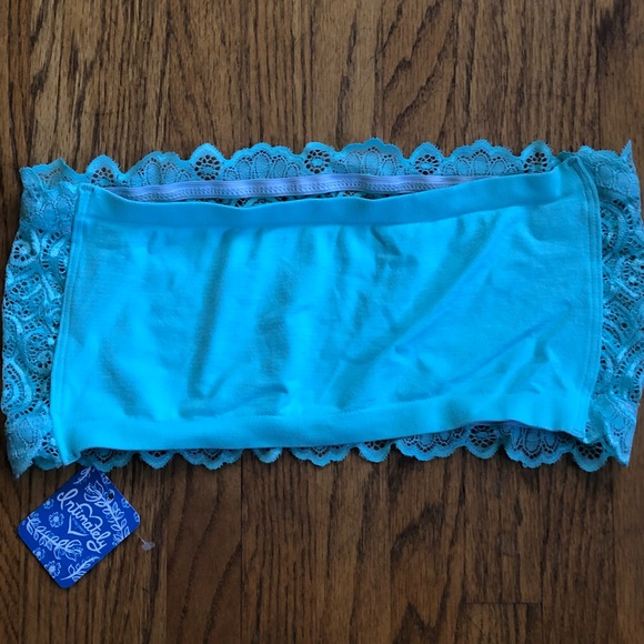 Free People seafoam green lace bandeau bralette ML - Picture 2 of 4